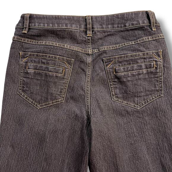 CAbi Womens Denim Blue Jeans Pants Boot Cut Mid Rise Black Style 190 Size 8 - Picture 4 of 10